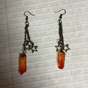 crystal star earrings
